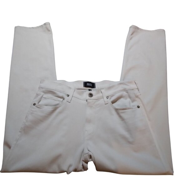 PAIGE Men Normandie Straight leg Ivory Denim 32 Coastal Streetwear Urban Casual - Picture 7 of 16